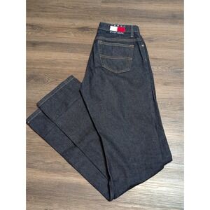 Tommy Jeans Cuffed Hipster Straight‎ Leg Denim Jeans Size 7 Made in Mexico